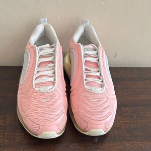 Nike Women's Pink and White Air Max Sneakers